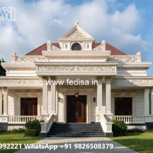 Classic Villa Design with Elegant Home Entrance No-349