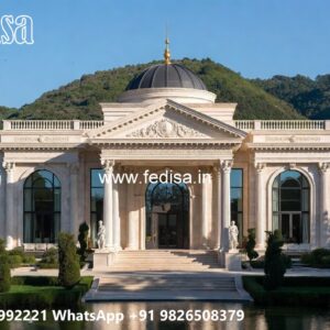 Luxury Classic Villa Design with Rich Marble Decor No-363