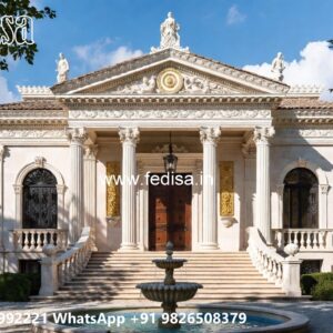Classic Villa Design with Luxury Exterior Landscaping No-369