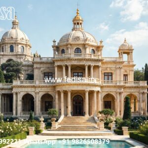 Traditional Classic Villa Design with Royal Charm No-390