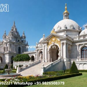 Classic Villa Design with Decorative Stone Cladding No-424