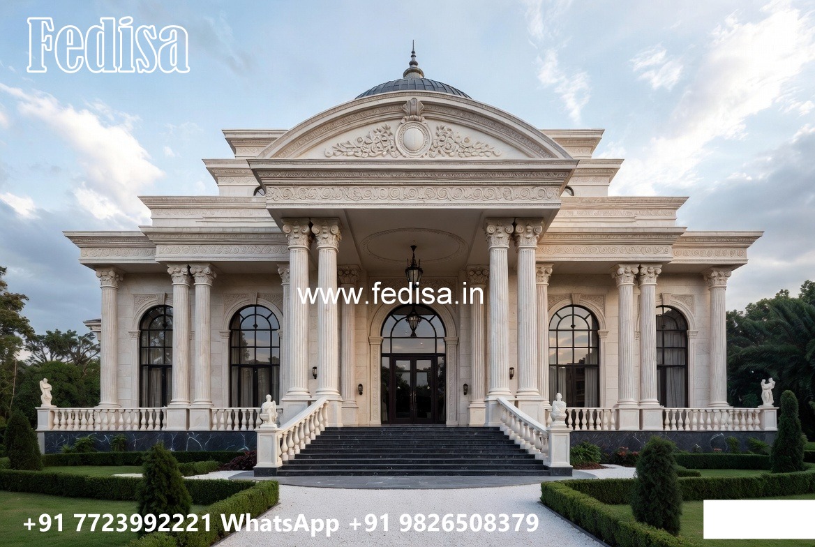 Classic Villa Design with Beautiful Ceiling Details No-428