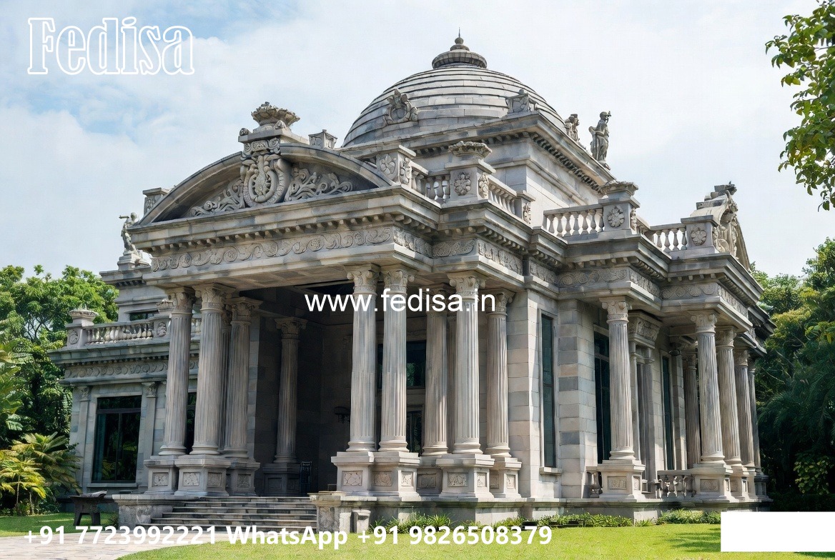 Classic Villa Design with Elegant Courtyard Inspiration No-439
