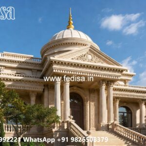 Classic Villa Design with Stylish Front Garden No-443