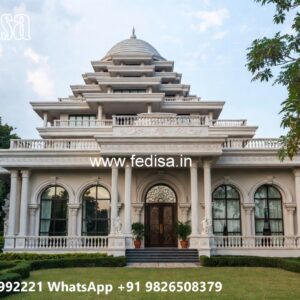Luxury House Design with Grand Entrance and Elevation No-458