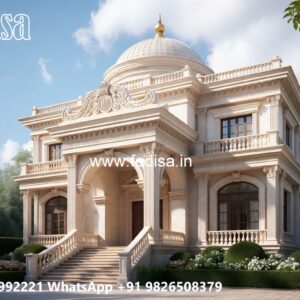 Luxury House Design with Grand Entrance Door Ideas No-564