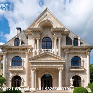 Luxury House Design with Beautiful Stone Exterior No-572