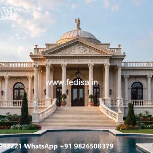 Luxury House Design with Rich Marble Interior Ideas No-596