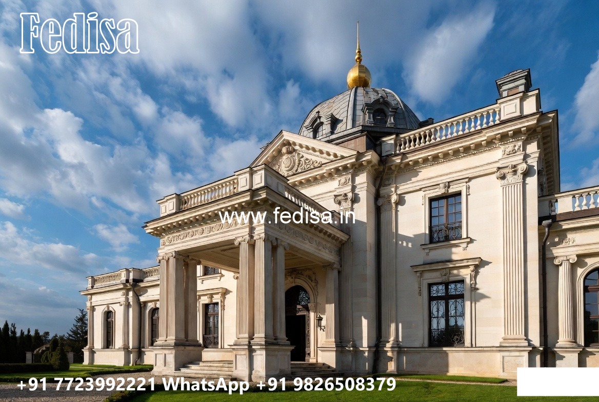 Classic House Design with Elegant Balcony Concepts No-614