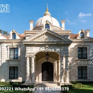 Classic House Design with Decorative Pillar Concepts No-623