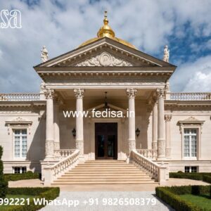 Classic House Design with Stylish Marble Flooring No-657