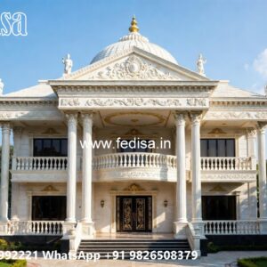 Classic House Design with Beautiful Garden Decor No-694