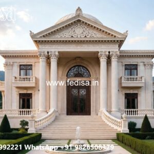 Classic House Design with Elegant Exterior Lighting No-699