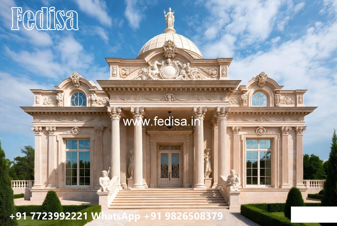 Classic House Design with Rich Marble Decor No-706