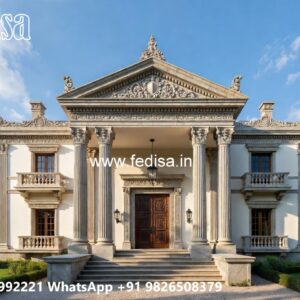 Classic House Design with Elegant Balcony Railings No-707