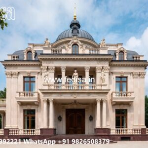 Classic House Design with Luxury Exterior Landscaping No-731