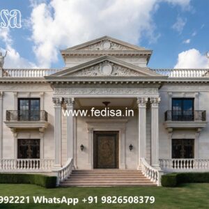 Classic House Design with Beautiful Exterior Gardens No-739