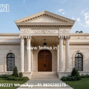 Elegant Classic Villa Design with Marble Finishes No-765