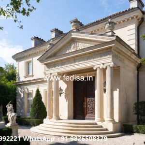 Classic Villa Design with Stylish Marble Flooring No-782