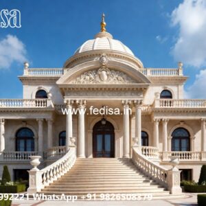 Classic Villa Design with Elegant Window Styling No-788