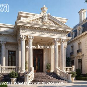 Classic Villa Design with Beautiful Villa Landscaping No-850