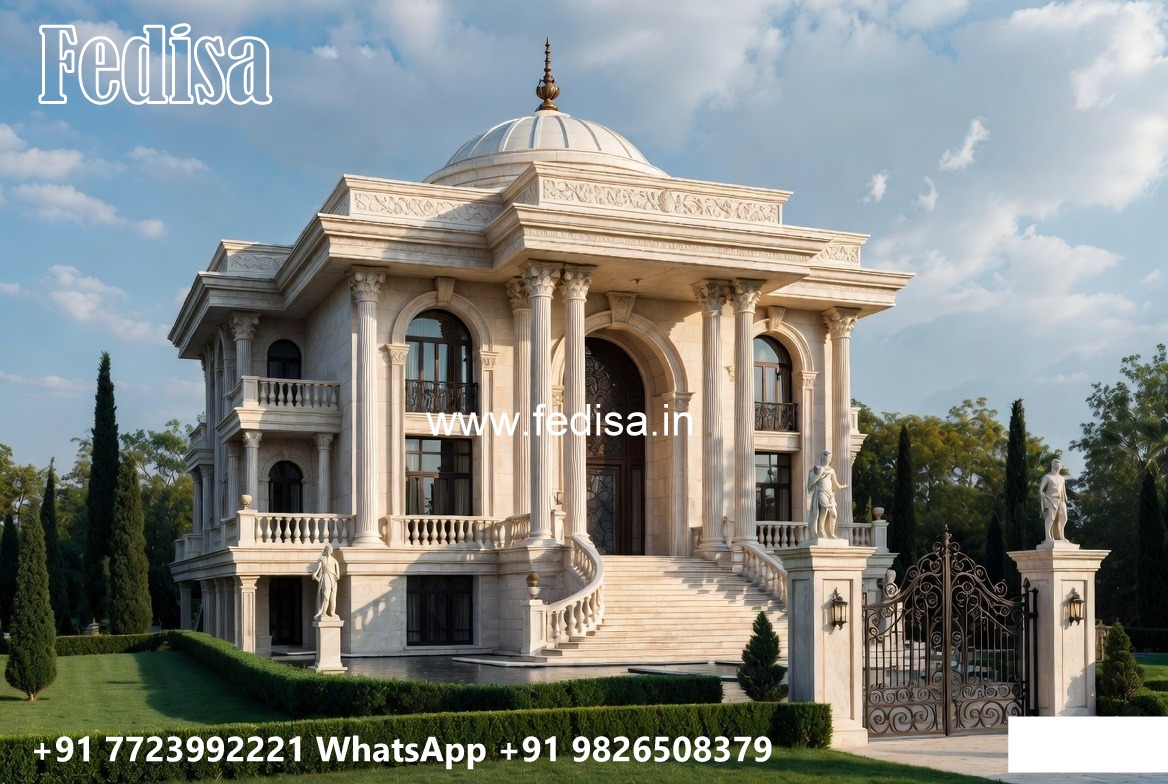 Classic Villa Design with Stylish Living Room Decor No-871