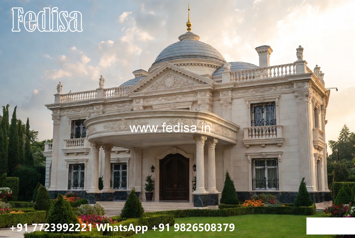 Classic Villa Design with Beautiful Ceiling Details No-878