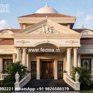 Classic Villa Design with Decorative Exterior Features No-887