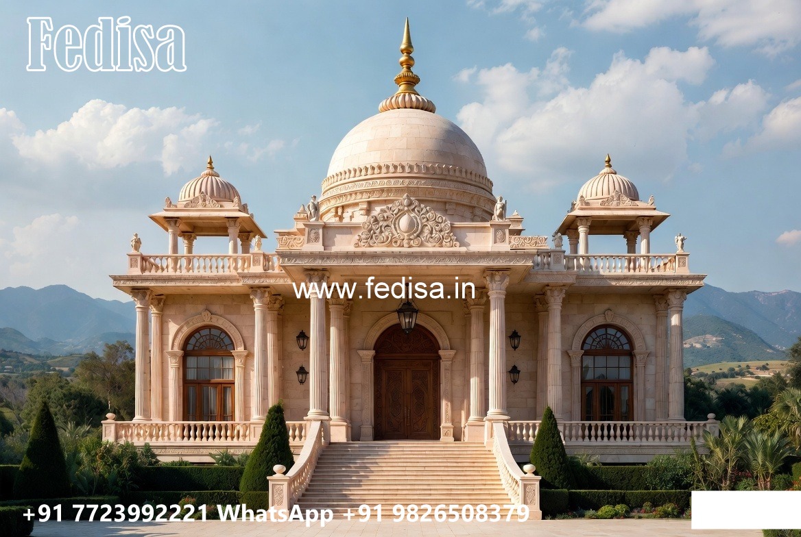 Classic Villa Design with Stylish Front Garden No-893