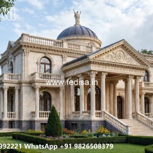 Luxury House Design with Grand Entrance and Elevation No-908