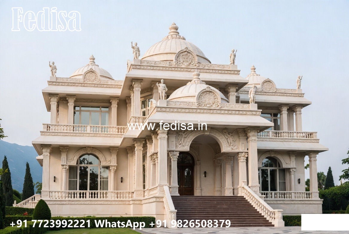Classic House Design with Elegant Balcony Concepts No-1064