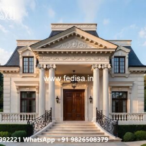 Classic House Design with Beautiful Garden Landscape No-1071