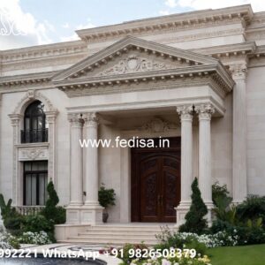 Classic House Design with Beautiful Stone Cladding No-1117