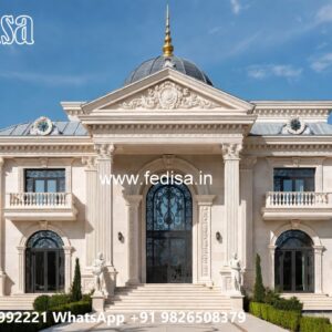 Classic House Design with Elegant Exterior Lighting No-1149