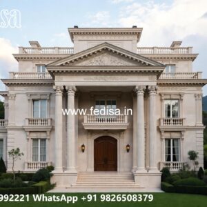 Classic House Design with Elegant Balcony Railings No-1157