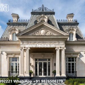 Classic House Design with Elegant Marble Staircase No-1174