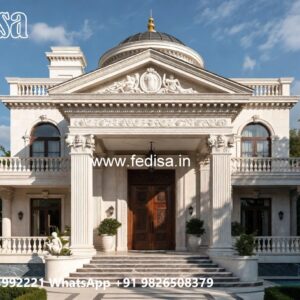 Classic House Design with Luxury Exterior Landscaping No-1181