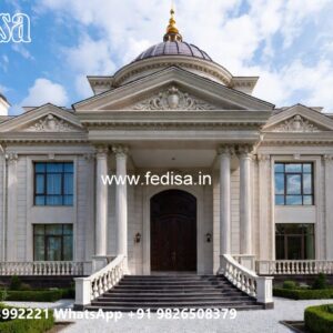 Classic House Design with Beautiful Exterior Gardens No-1189