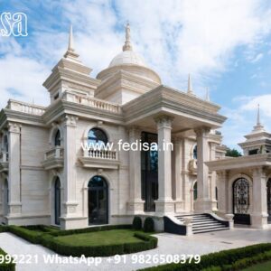 Classic Villa Design with Decorative Pillar Details No-1214