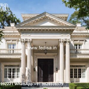 Elegant Classic Villa Design with Marble Finishes No-1215