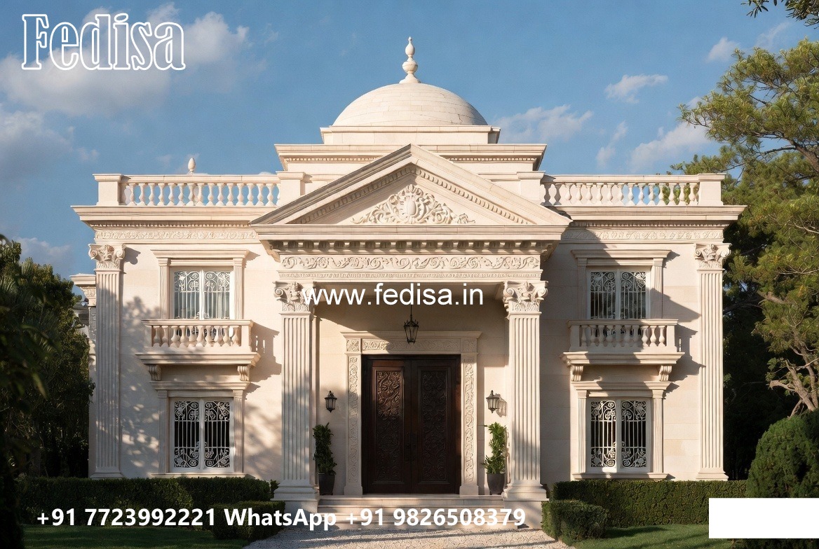 Classic Villa Design with Elegant Staircase Ideas No-1219