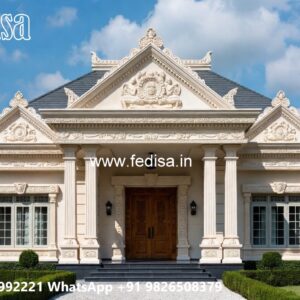 Classic Villa Design with Decorative Wall Textures No-1246