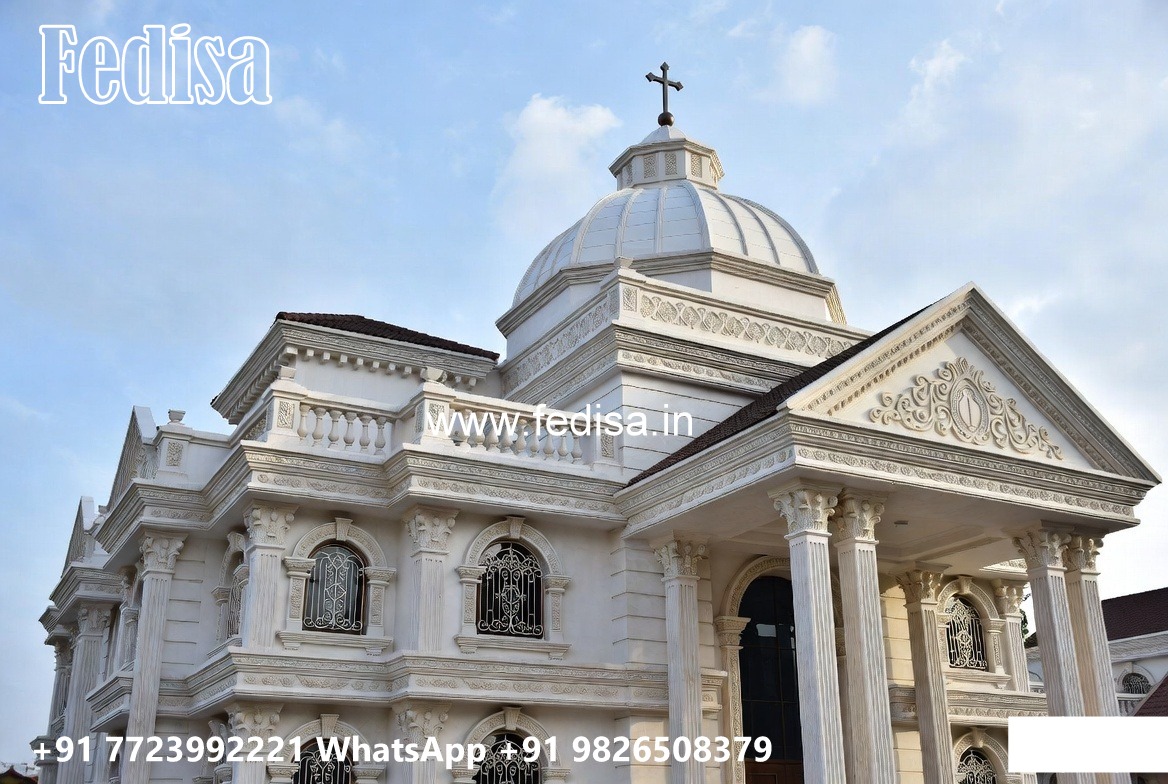 Classic Villa Design with Beautiful Front Yard Ideas No-1247