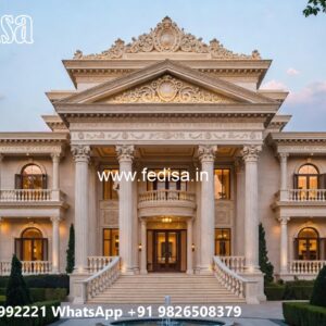 Classic Villa Design with Elegant Home Entrance No-1249