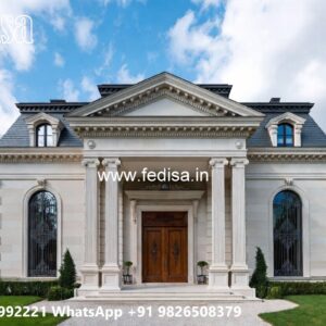 Classic Villa Design with Decorative Iron Railings No-1256