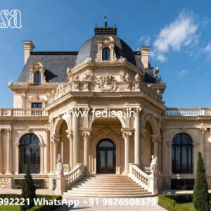 Classic Villa Design with Beautiful Balcony Railings No-1273
