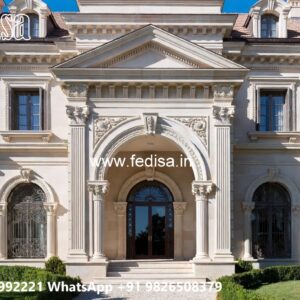 Classic Villa Design with Beautiful Garden Pathways No-1295