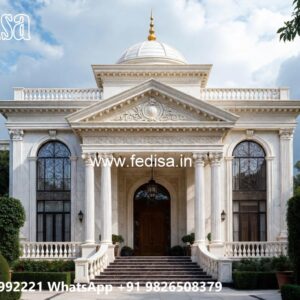 Classic Villa Design with Elegant Decorative Pillars No-1309
