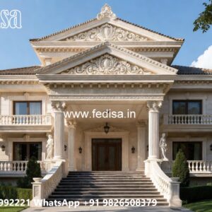 Classic Villa Design with Stylish Front Garden No-1343