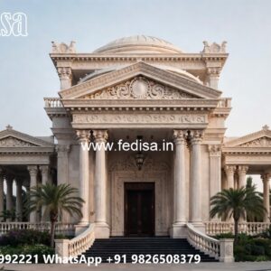 Luxury House Design with Grand Entrance and Elevation No-1358